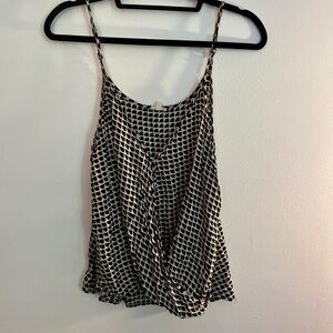 En Crème black & white tank top